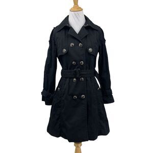 Scofield British Heritage Coat Women S Small Black Plaid Lined Belted Schoolgirl
